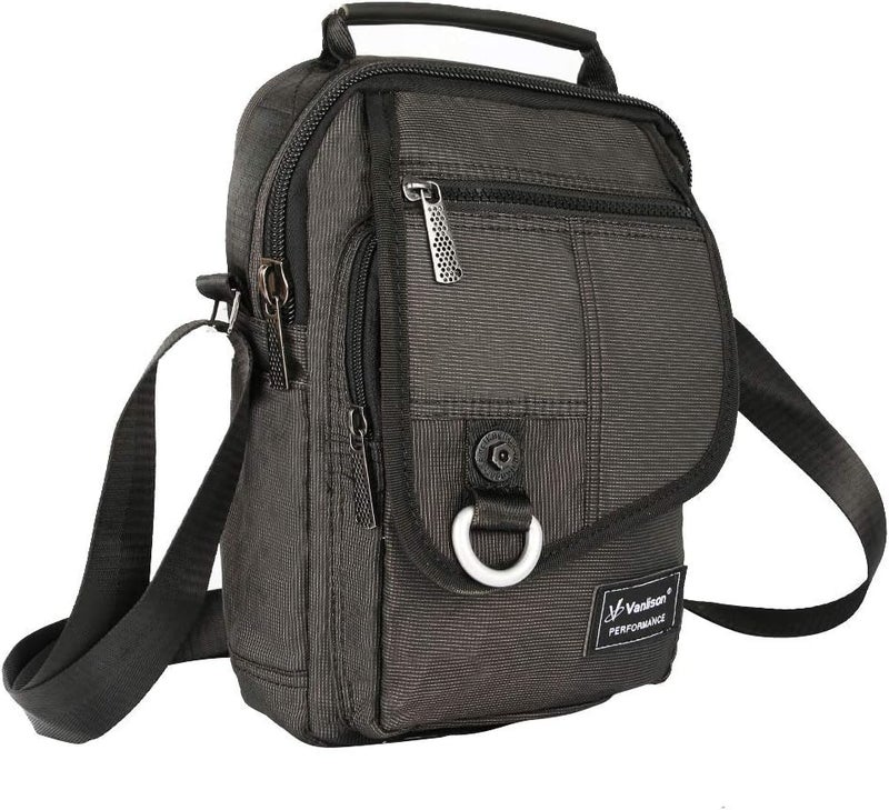 Vanlison Vertical Messenger Bag, Crossbody Bag, Shoulder Bag Work Satchel for iPad Tablet Kindle - Image 1